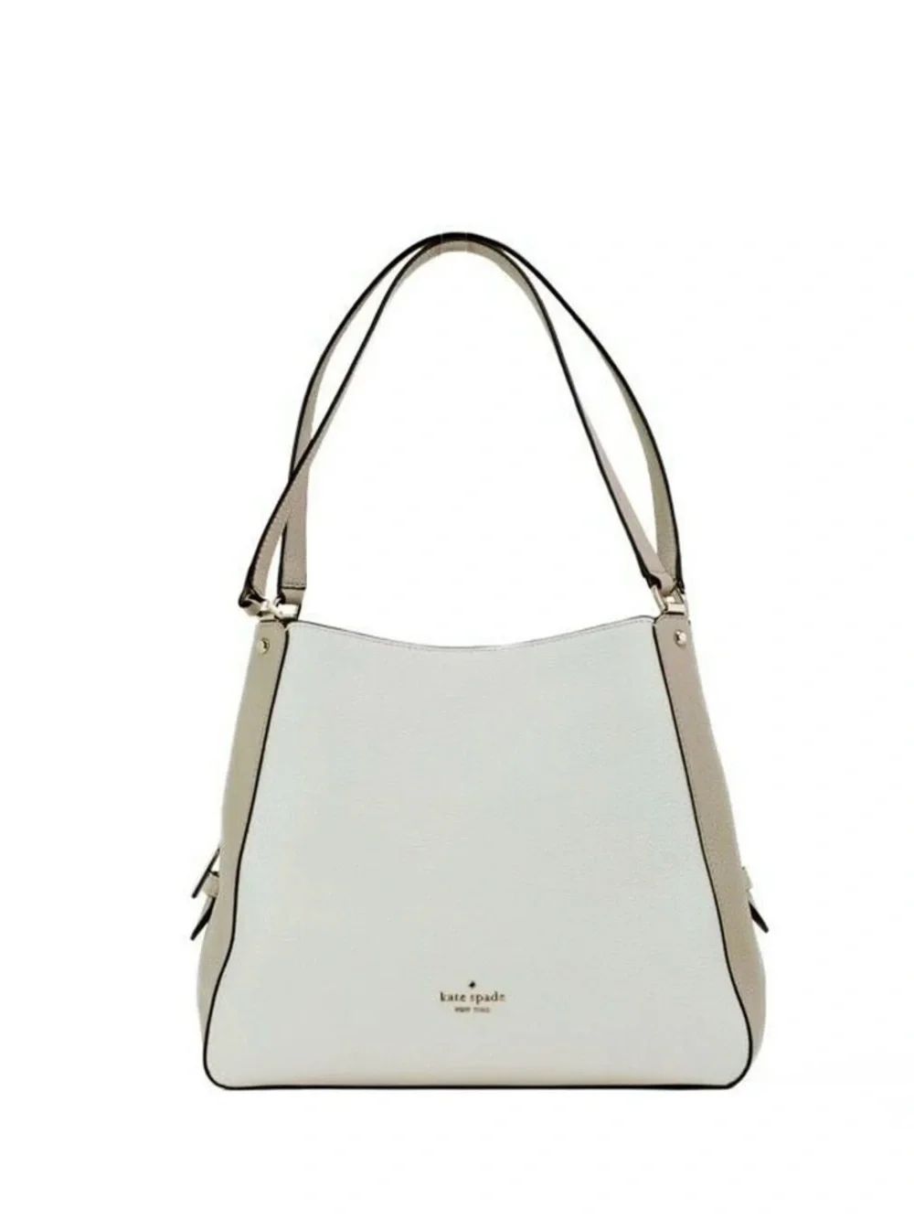 Kate Spade | Leila | Colorblock Shoulder Bag | White, Beige and Black | VGC